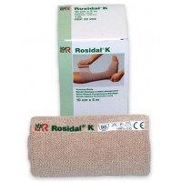 Бинт эластичный Rosidal / Розидал, размер 6 см х 5 м, хлопок, телесный цвет, малое растяжение, сильная компрессия, 22200